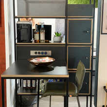 Load image into Gallery viewer, Frem Novus Bookcase and Table, Black with Intergrated Power - Ex Showroom