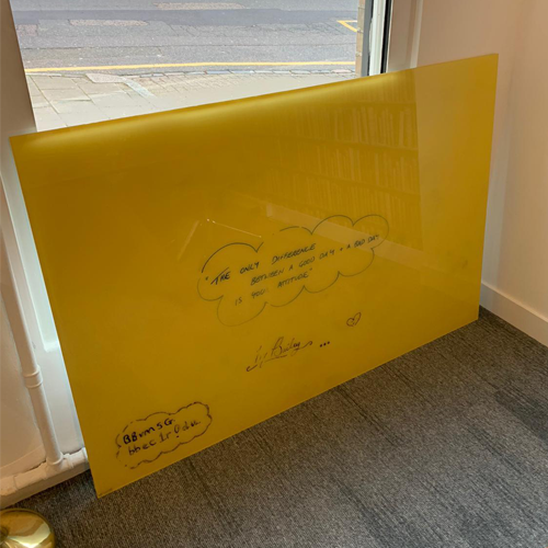 Clarus Glass Board, Yellow - Ex Showroom
