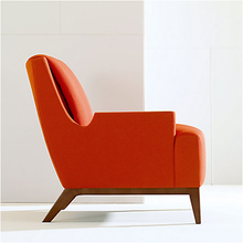 Load image into Gallery viewer, HNI HBF Perfect Pitch Lounge Chair, Orange - Ex Showroom
