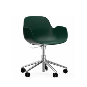 Normann Copenhagen Form Armchair Swivel on Castors, Green - Ex Showroom